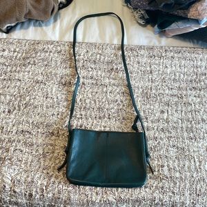 Madewell Cross Body Green Leather Bag